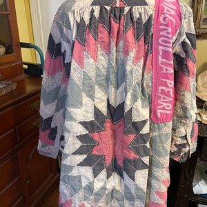 Magnolia Pearl Quilted Ines top, unique colors, very slightly altered